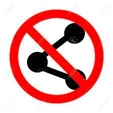 No Share Sign Illustration. Royalty Free SVG, Cliparts, Vectors, and Stock  Illustration. Image 68986720.